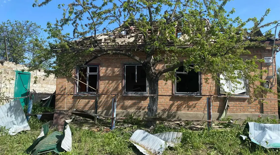 зруйнований росіянами будинок у Кропивницькому районі