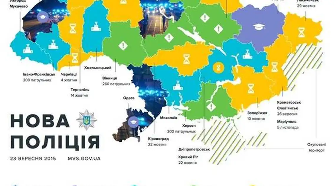Як просувається набір патрульних у всіх українських областях  фото 1