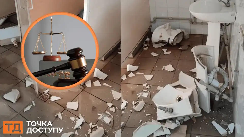 на громадських роботах працюватиме чоловік, який розтрощив громадську вбиральню у Малій Висці