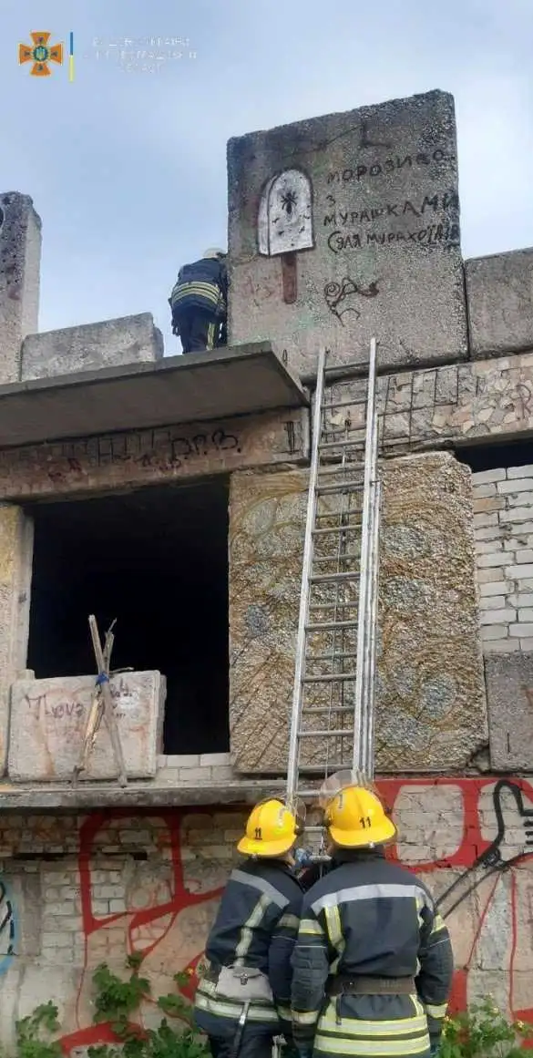 На Кіровоградщині підліток не міг вибратися з другого поверху закинутої споруди фото 1