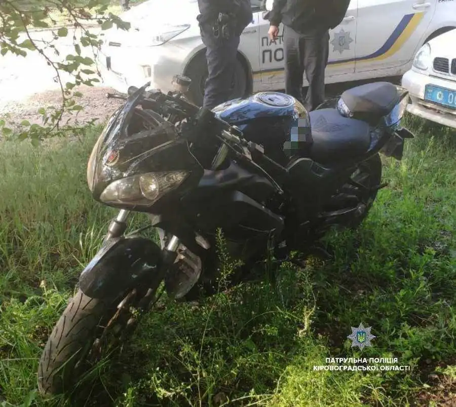 Неподалік Кропивницького виявили мотоцикл, що перебував у розшуку