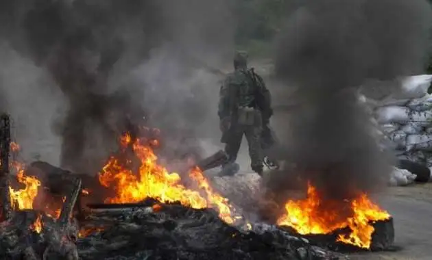 Бойовики з «Градами» атакували Гнутове, ЗСУ відкрили вогонь на ураження (ВІДЕО) фото 1