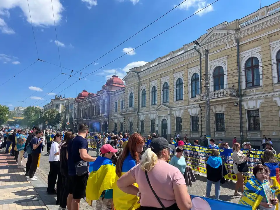 Акція на підтримку зниклих безвісти військових та полонених у Кропивницькому