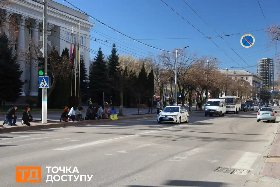 Прощання з військовими в центрі Кропивницького