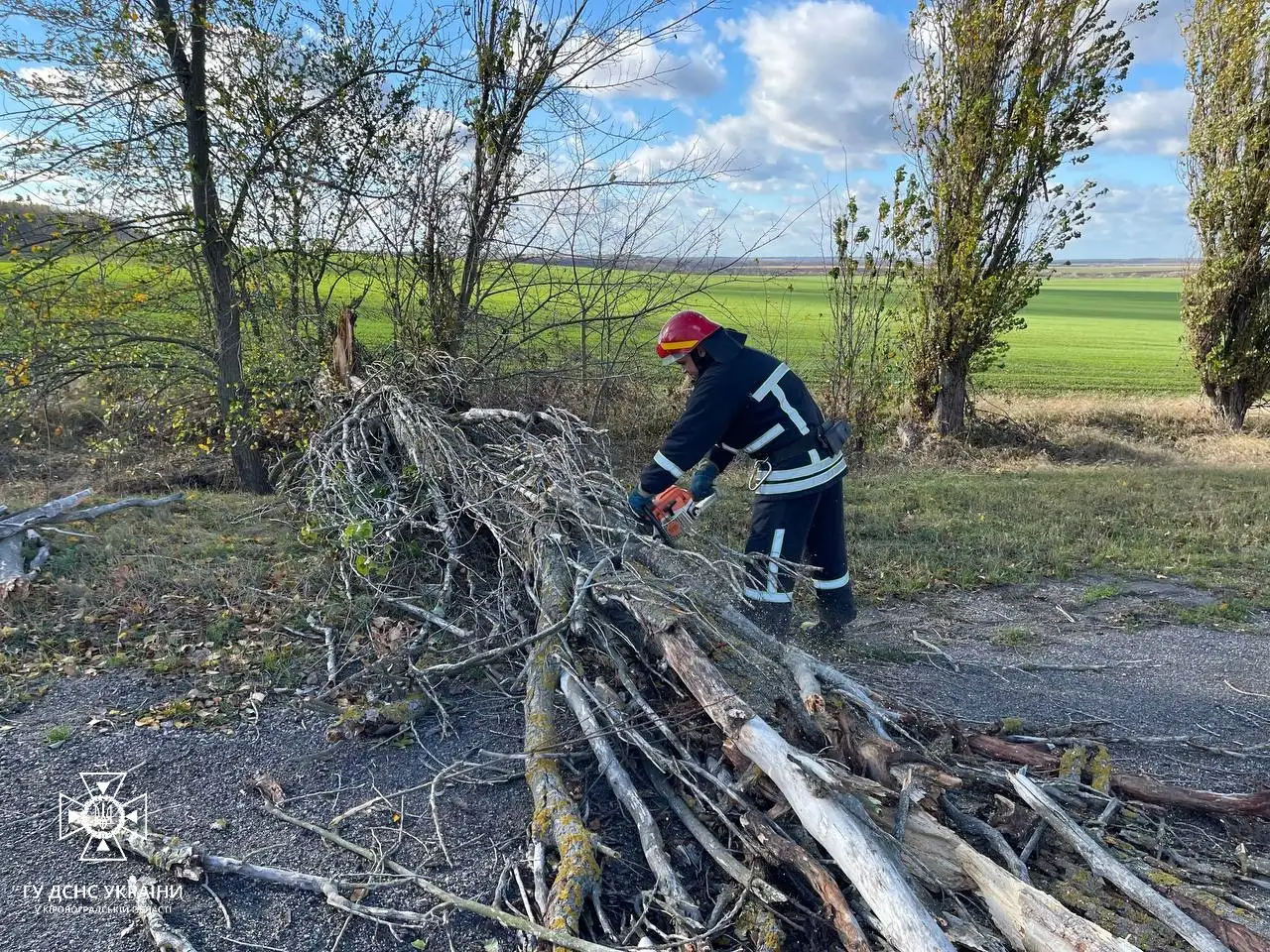 рятувальники Кіровоградщини ліквідовували наслідки негоди