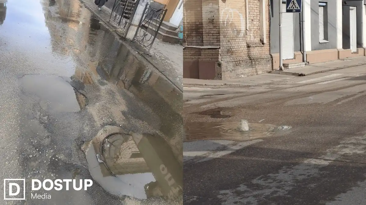 Витік каналізації у центрі Кропивницького