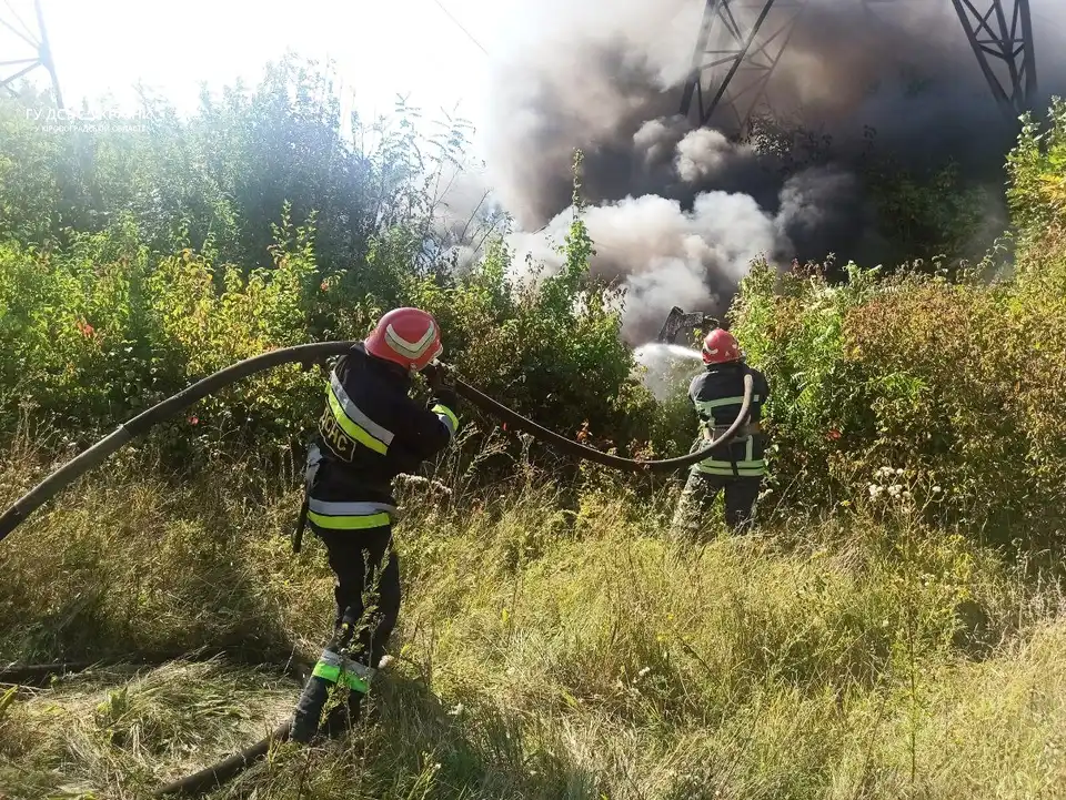пожежа трактора у Кропивницькому