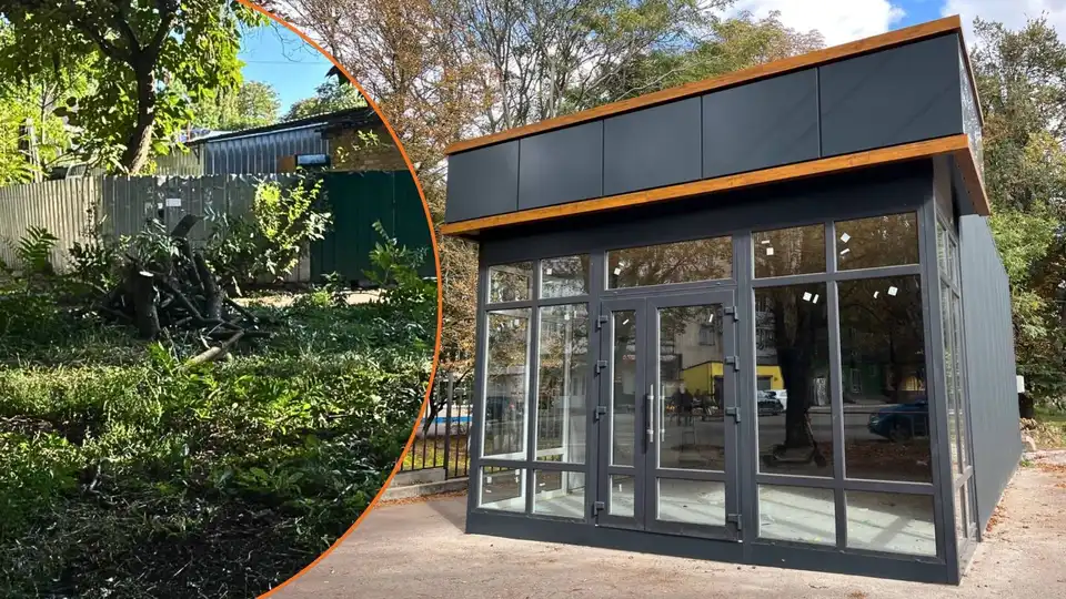 На Героїв-рятувальників у Кропивницькому встановили новий МАФ і попиляли дерева поруч: що каже міськрада