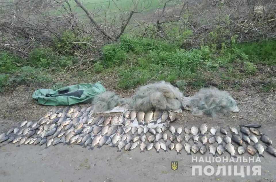 На Кіровоградщині викрили двох рибалок з незаконним уловом на понад 300 тисяч гривень