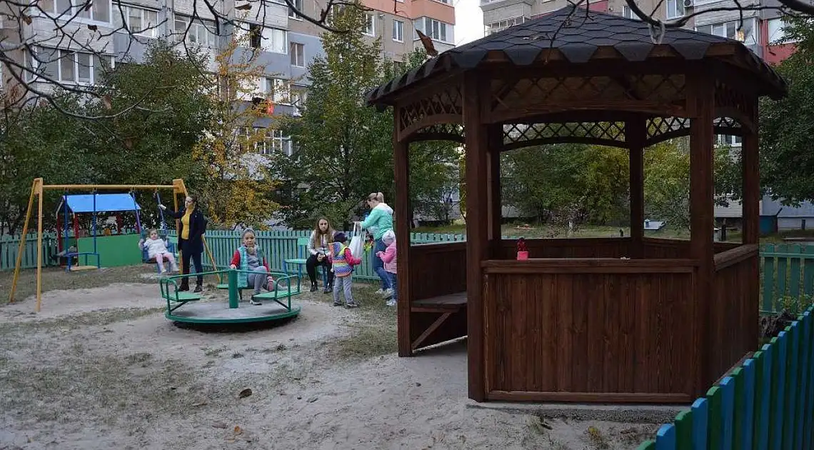 В одному з мікрорайонів Кропивницького відкрили сучасний дитячий майданчик (ФОТО) фото 1