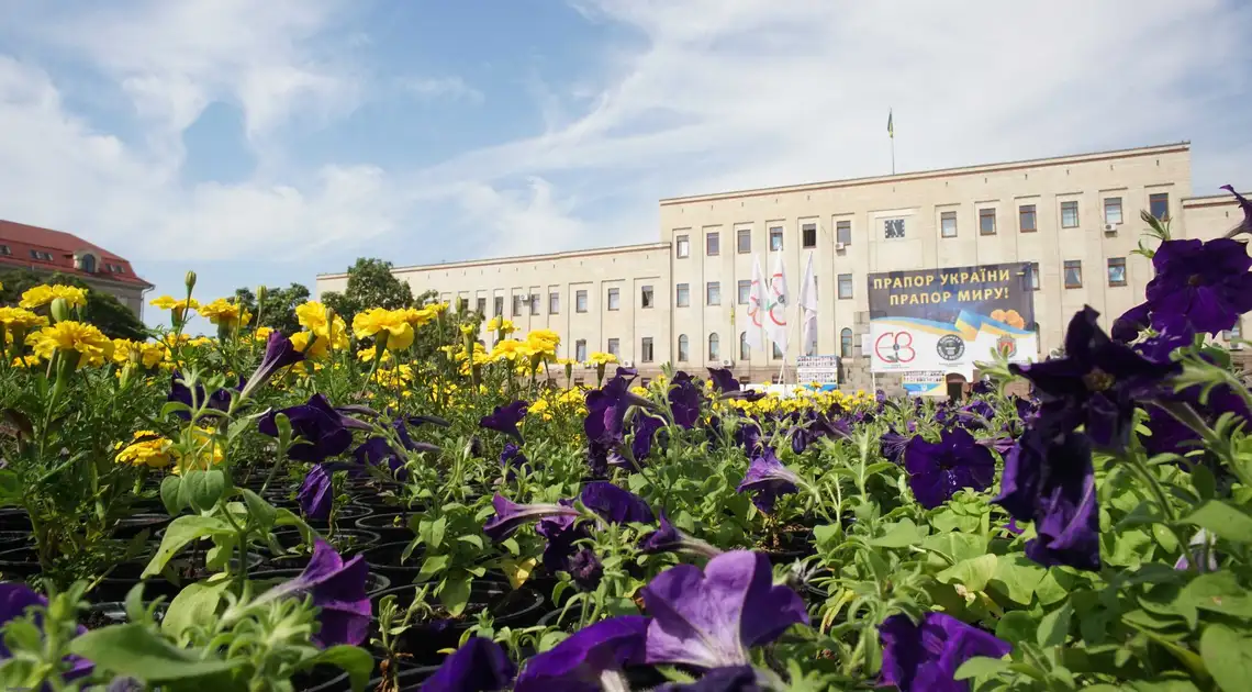 Головну площу Кропивницького прикрасили яскравою квітковою інсталяцією (ФОТО) фото 1