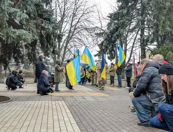 прощання з військовим у Знам'янці