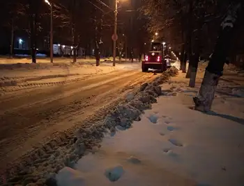 Комунальники Кропивницького вночі посипали дороги та зрізали наледні фото 1