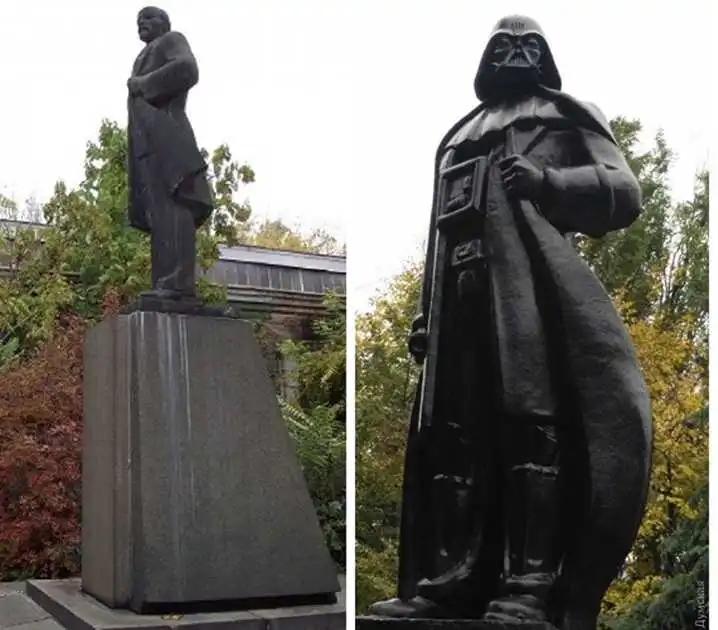 В Одесі з'явився Дарт Ленін фото 1