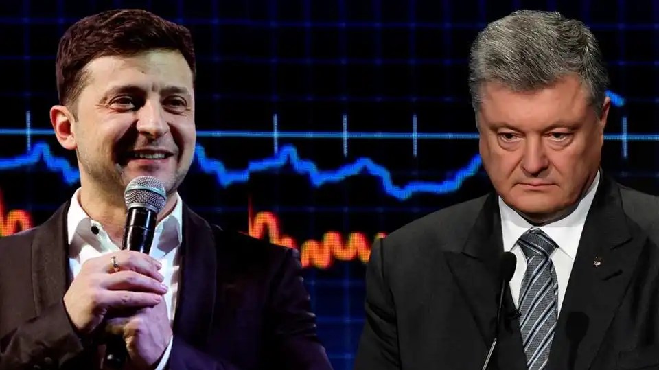 Pозpив між Поpошенком та Зеленським скоpочується - соцопитування фото 1