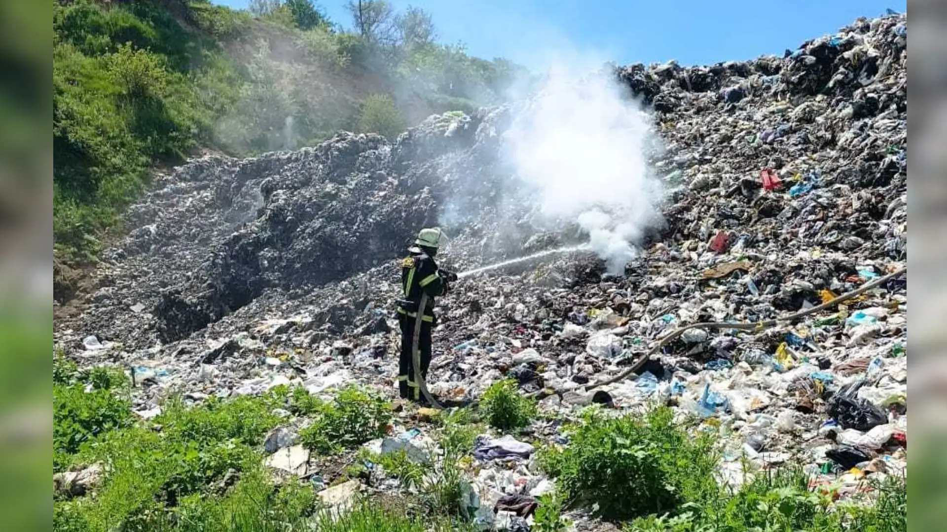 пожежа на сміттєзвалищі