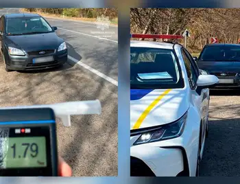 На Кіровоградщині затримали водія, у якого рівень алкоголю у крові перевищував у 9 разів