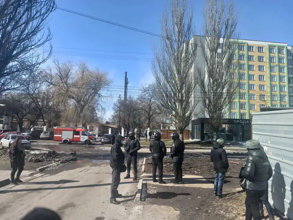 У Кропивницькому поліція перекрила вулицю Волкова (ФОТО)