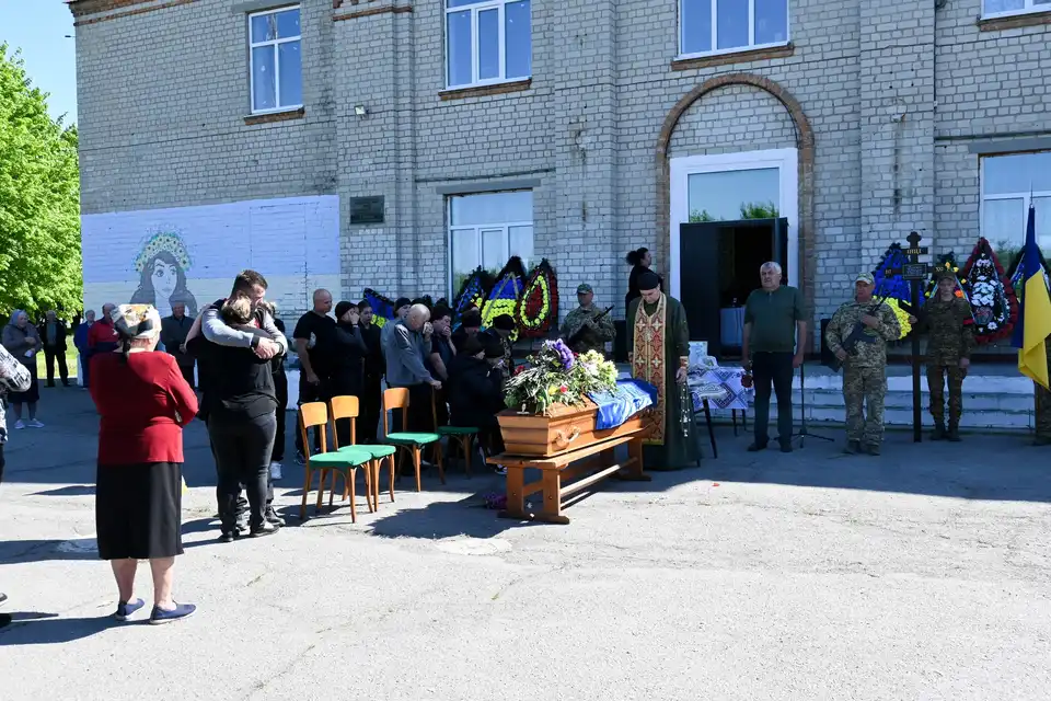 з військовим Віталієм Турчиним попрощались