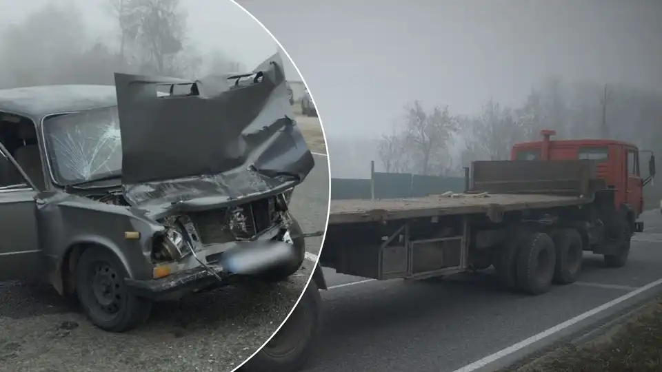 КамАЗ і легковик зіткнулися у Кропивницькому районі: пасажирка отримала травми