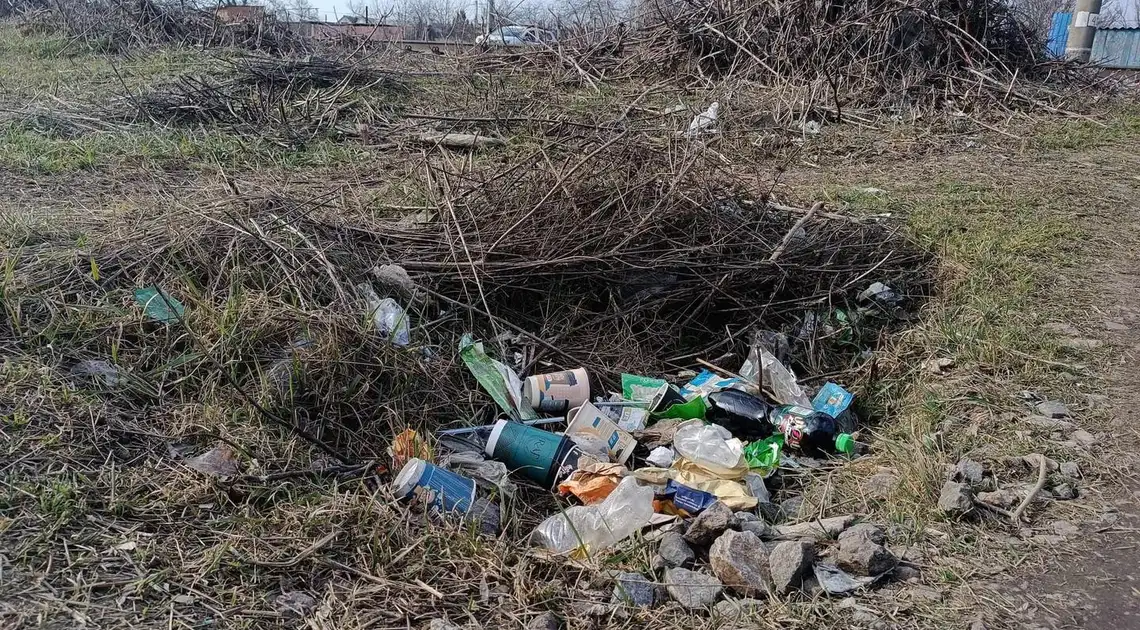 стихійне сміттєзвалище у Кропивницькому