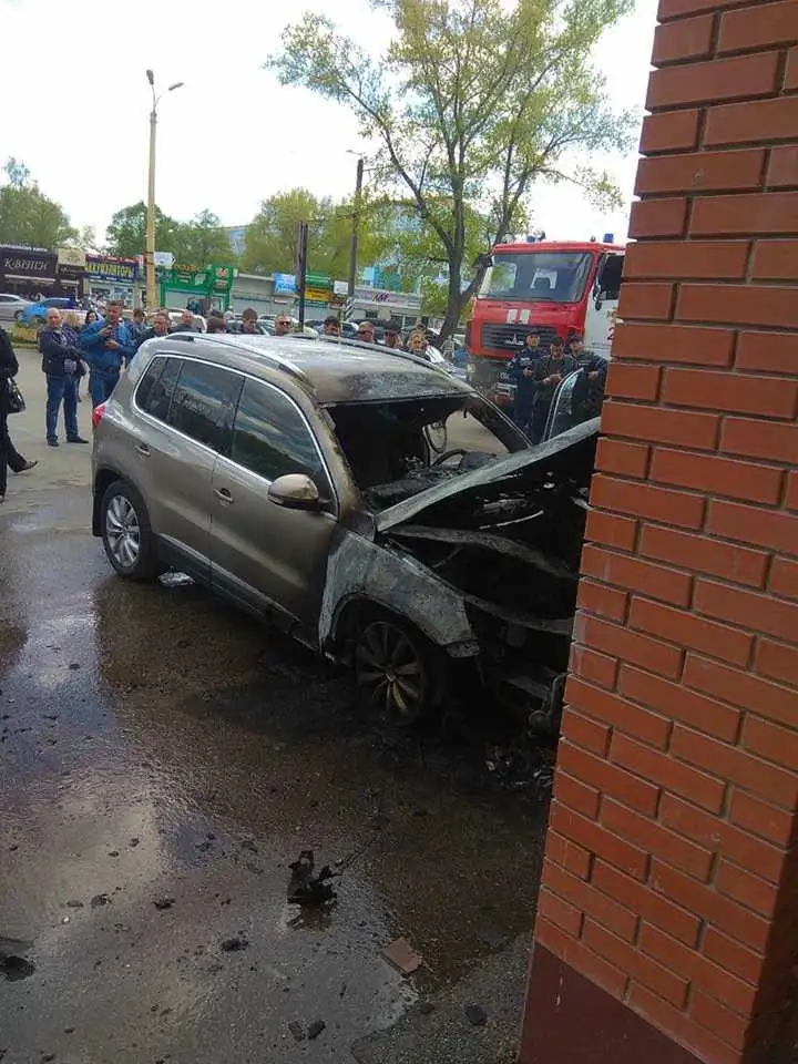 У Кропивницькому біля Дендропарку горіла автівка (ФОТО) фото 1