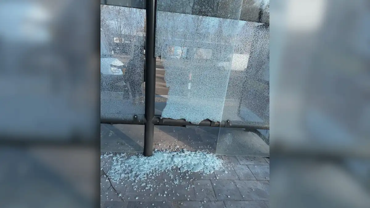 розбили зупинки