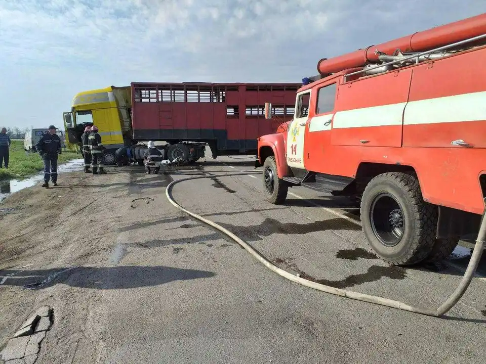 На Кіровоградщині після зіткнення з вантажівкою загинув водій мікроавтобуса (ФОТО)