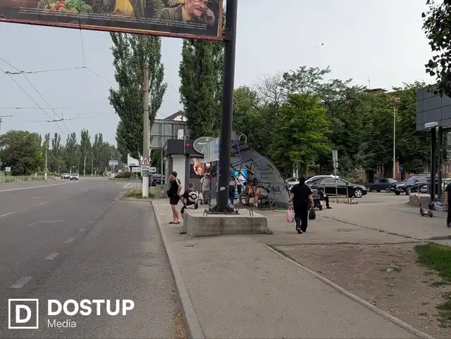 Білборд на пішохідній зоні по вулиці Полтавська у Кропивницькому