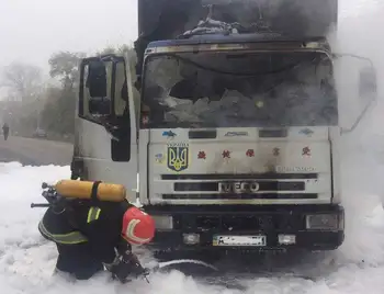 На Кіpовогpадщині гоpіла вантажівка (ФОТО) фото 1