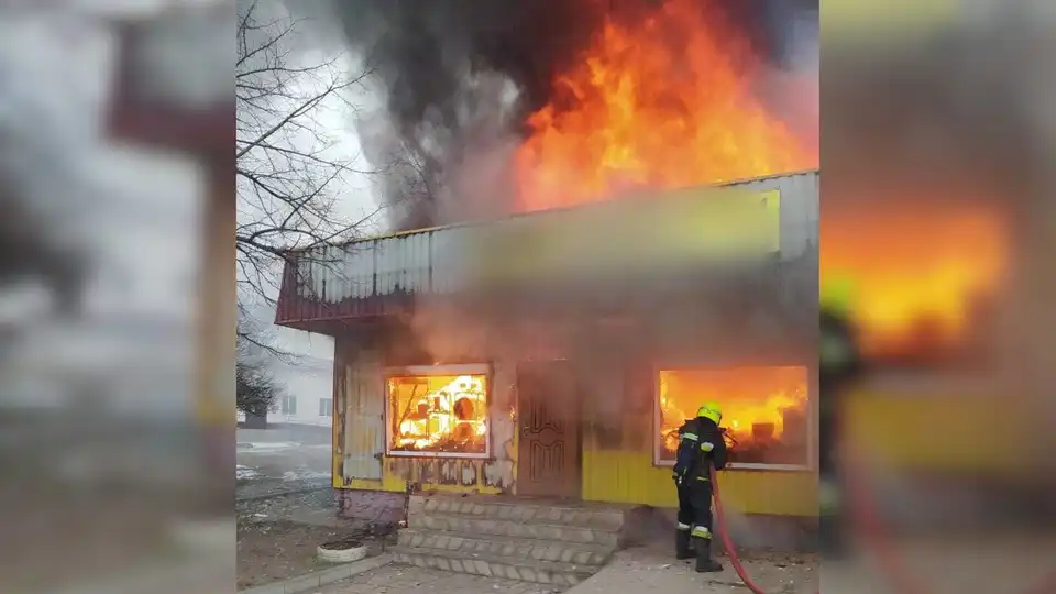 пожежа магазину в селищі Петрове