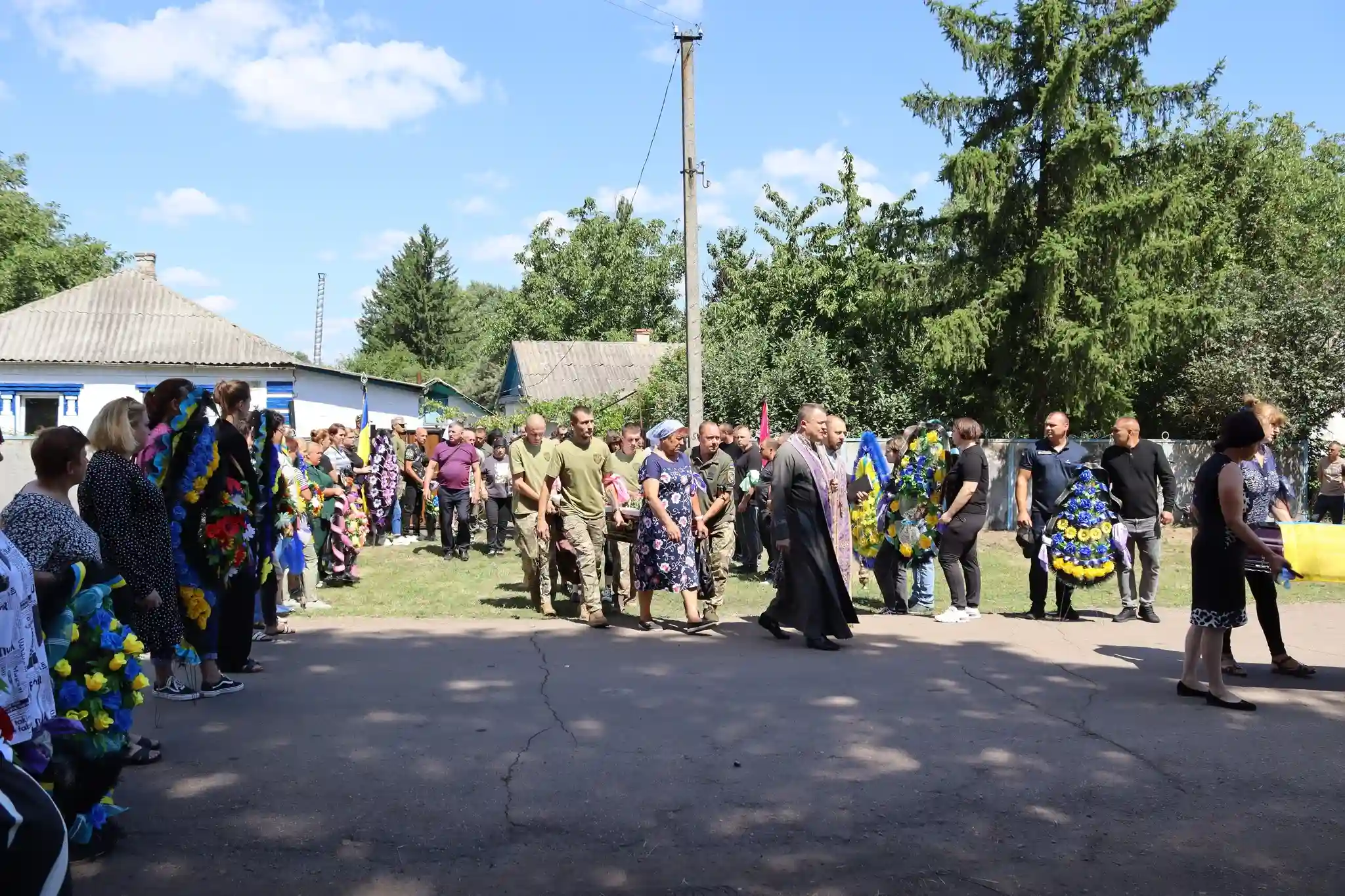 прощання з Романом Пипенком у селі в Кіровоградській області