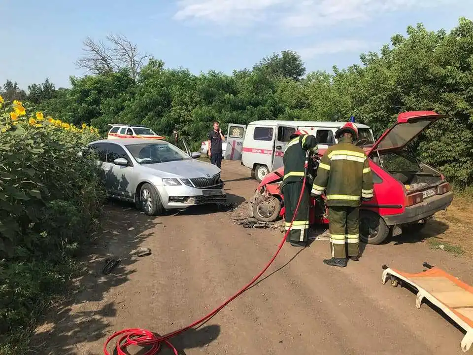 На Кіровоградщині зіткнулися Skoda та ЗАЗ, постраждав один із водіїв (ФОТО)