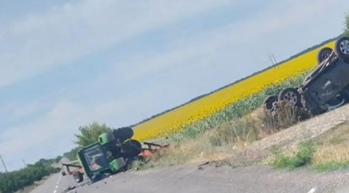 ДТП за участі трактора у Кіровоградській області