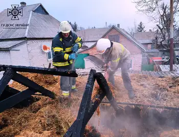 пожежа в селищі Нова Прага