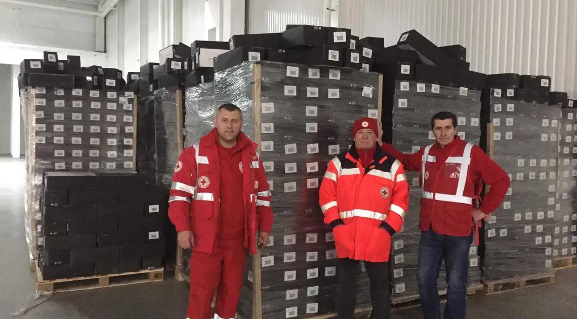 Кіровоградщина: товариство Червоного хреста отримало гуманітарну допомогу фото 1