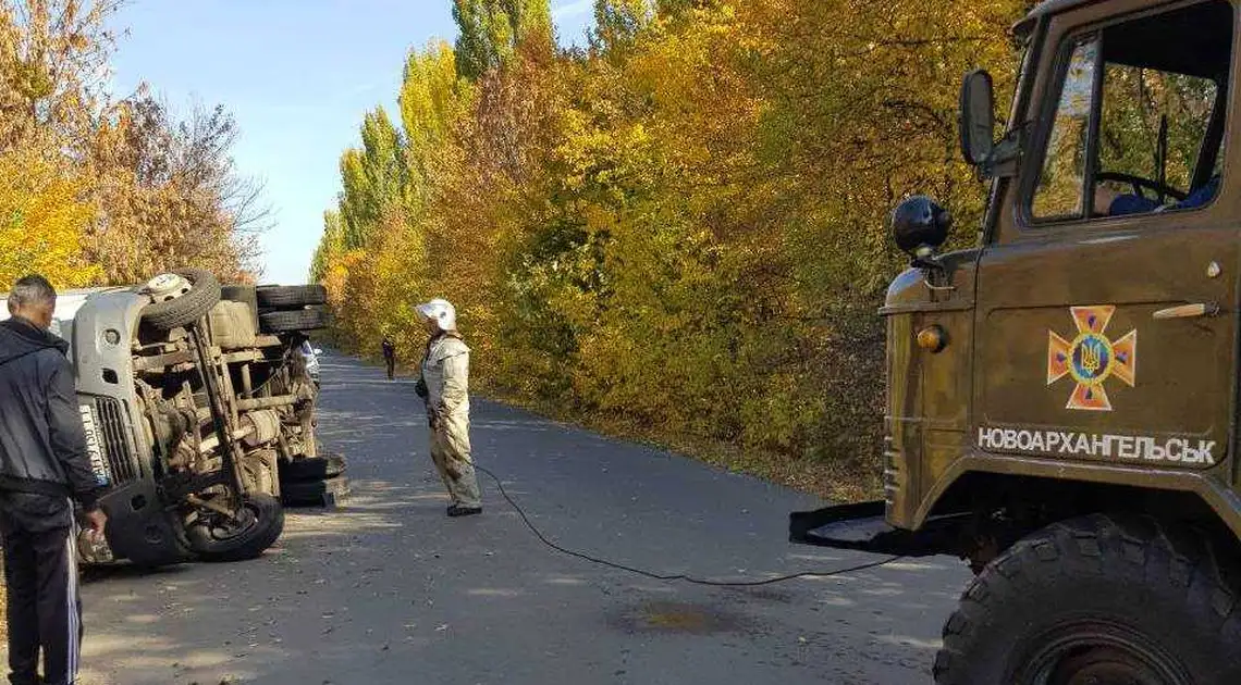 На Кіровоградщині внаслідок ДТП перекинулася «ГАЗель» (ФОТО) фото 1