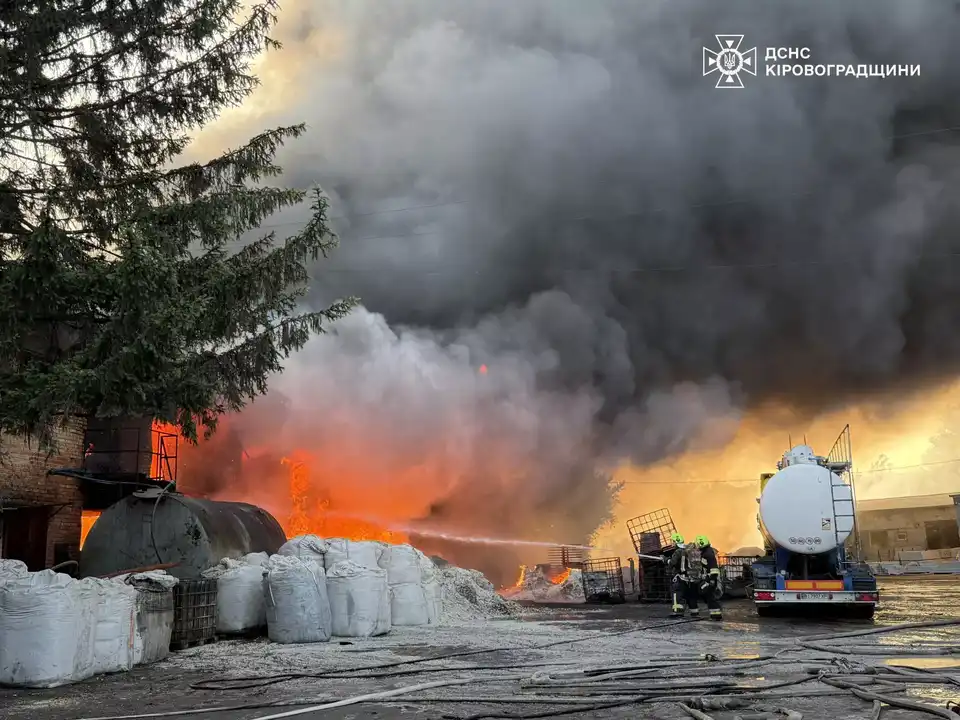 пожежа складу в Олександрії