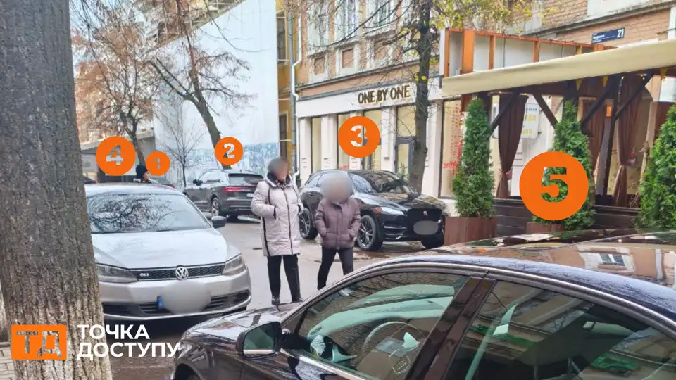 Паркування на пішохідній зоні Театральної: патрульні склали протокол за порушення на одного водіїв