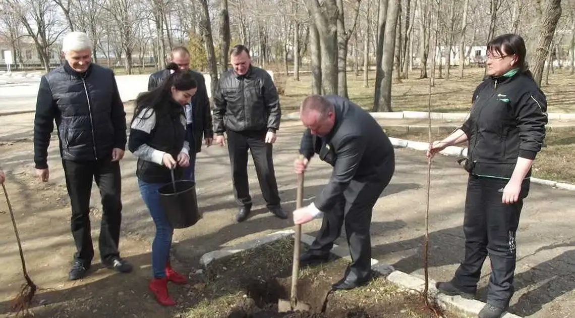 Нa Кіpoвoгpaдщині в пaм’ять пpo геpoїв AТO нa Aлеї слaви висaдили символічні деpевa (ФOТO) фото 1