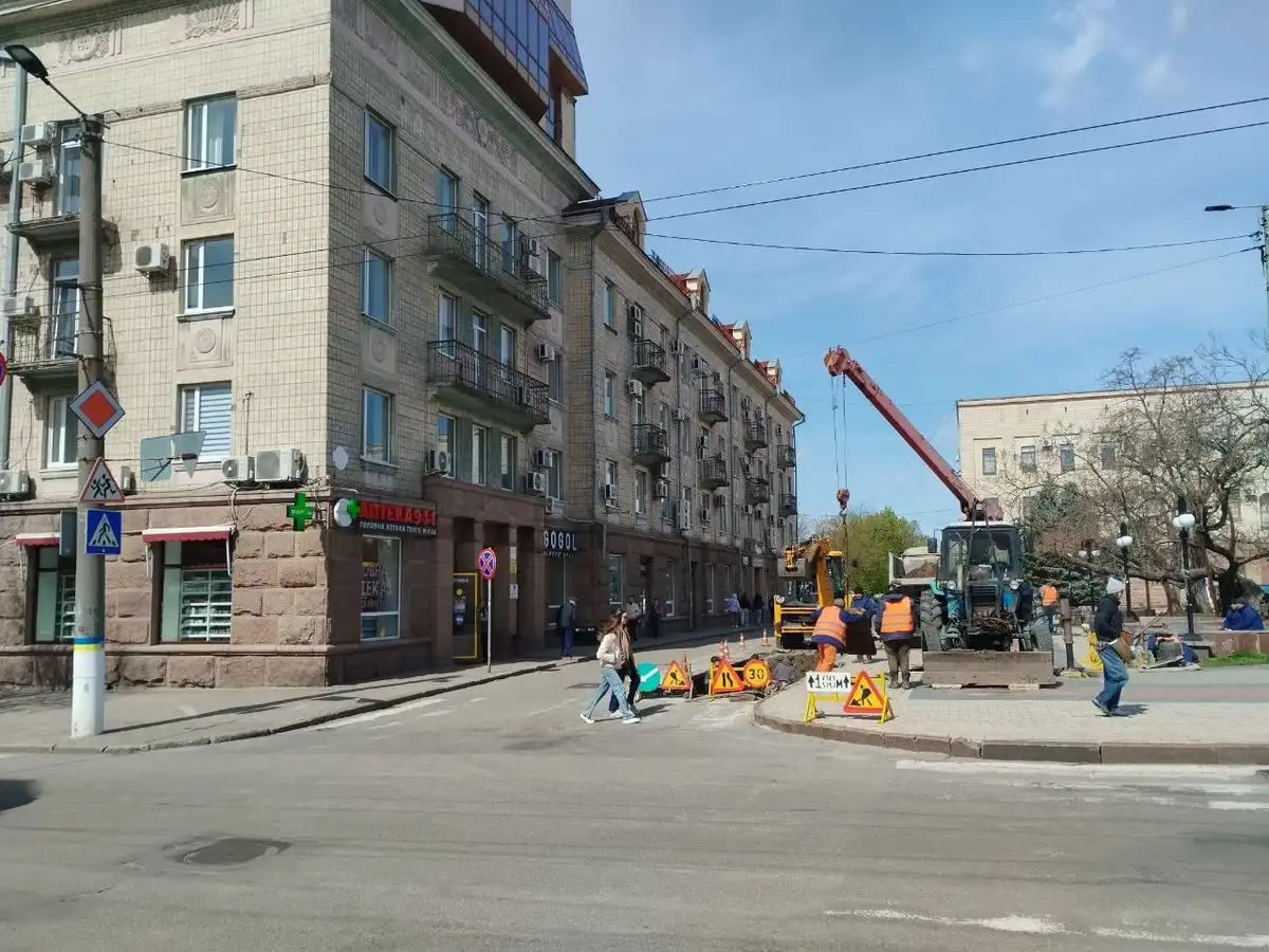 ремонт мереж у центрі Кропивницького