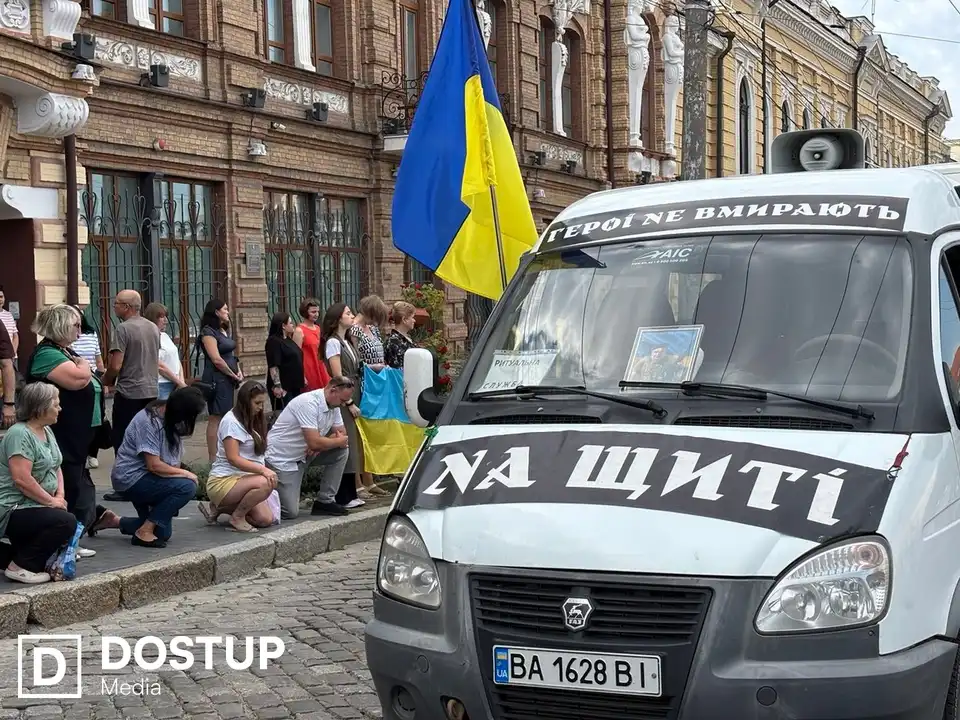 Колона кортежу "На щиті" у Кропивницькому 22 липня