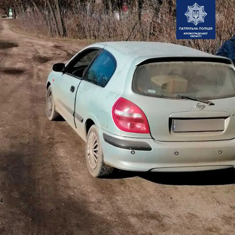 На Кіровоградщині затримали автомобіль, який перебував у розшуку в сусідній області