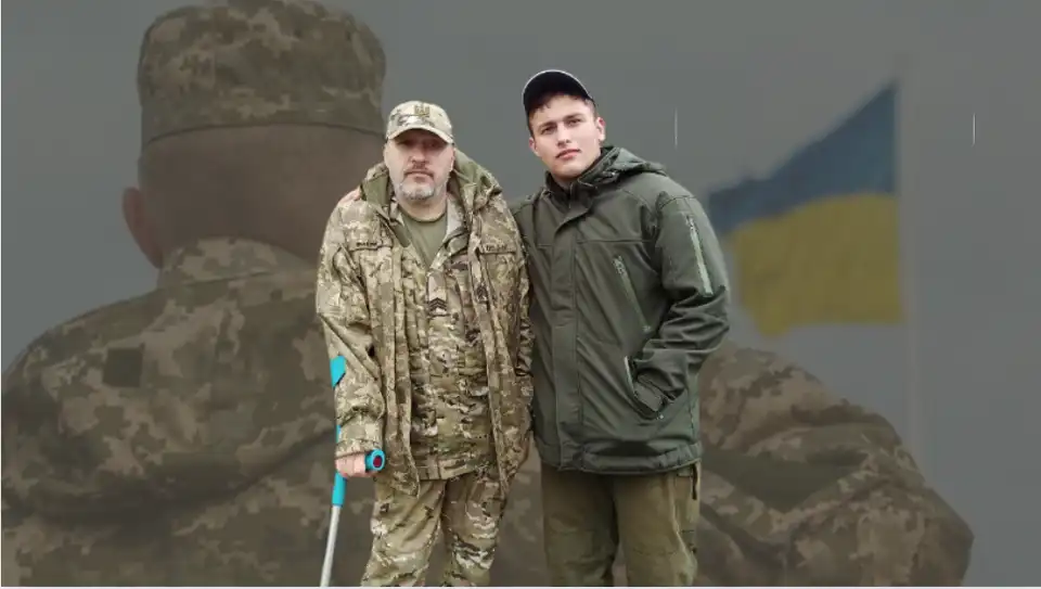 Сергій Фабрика разом з сином