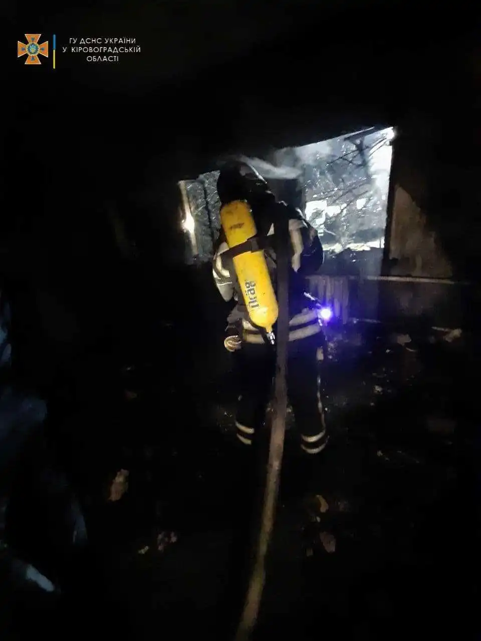 На Кіровоградщині загинув на пожежі 70-річний чоловік