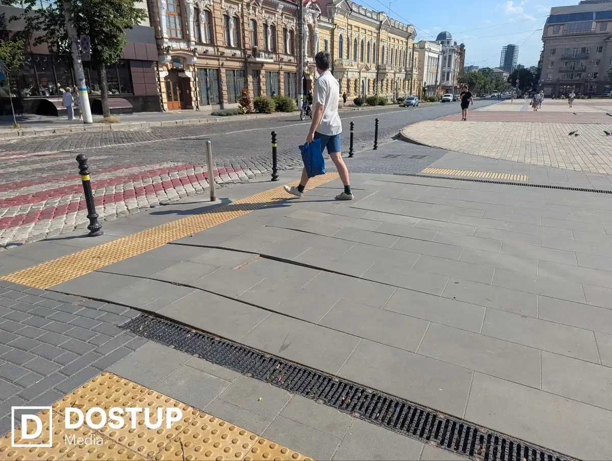 Маршрут безбар'єрності Кропивницький вулиця Театральна
