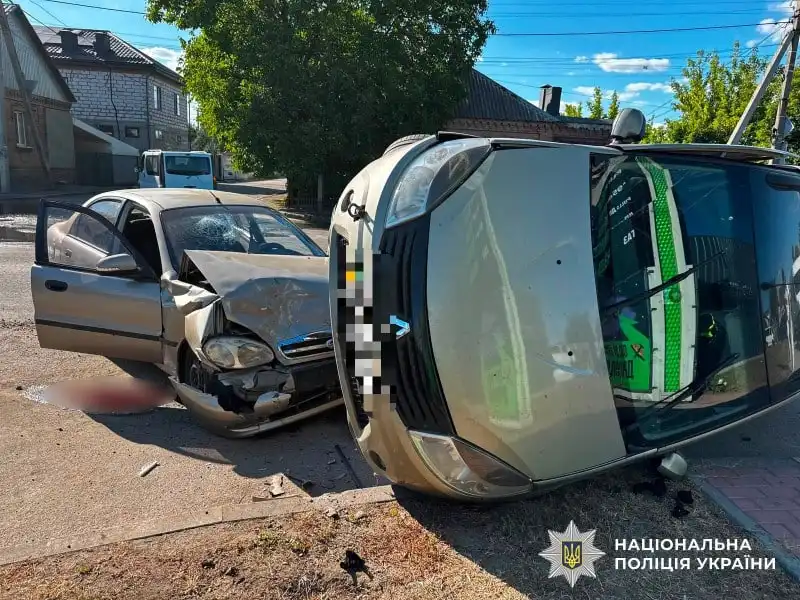 Дві автівки зіткнулися у середмісті Кропивницького