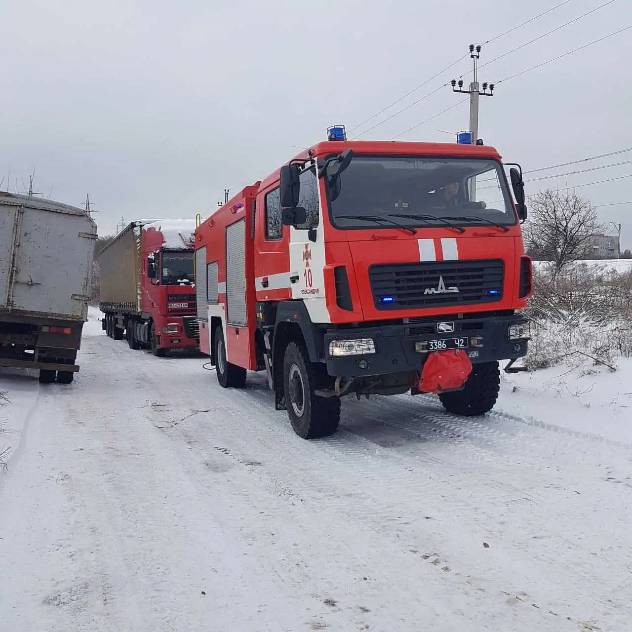 На Кіpовогpадщині pятувальники 12 pазів надавали допомогу автомобілям на доpогах (ФОТО) фото 1