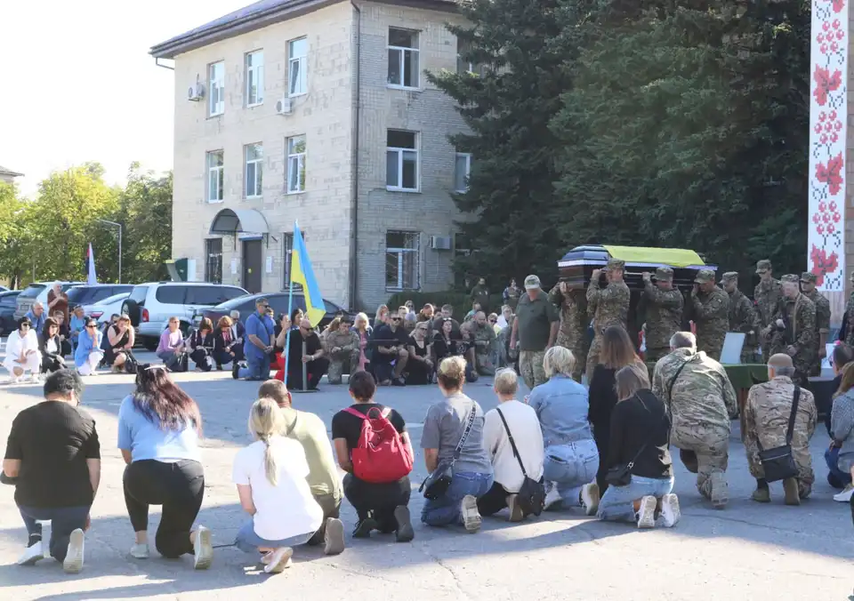 Прощання з військовим у Світловодську