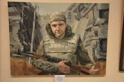 В Кропивницькому виставили полотна білорусів, присвячені війні на Сході України (ФОТО) фото 1